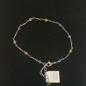 Lia Sophia Blue and Green Beaded Bracelet